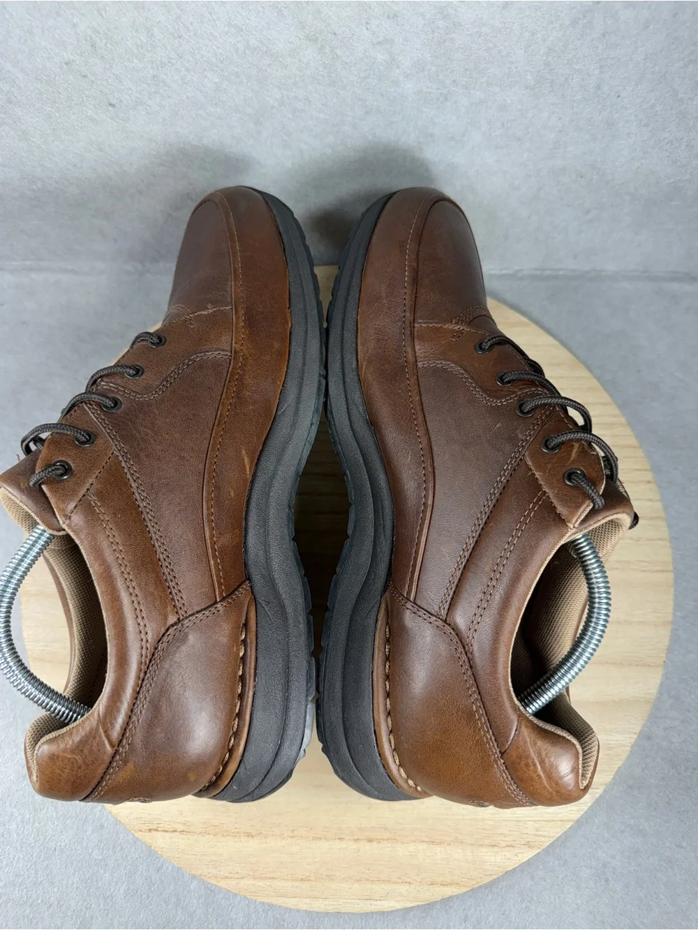 Rockport EdgeHill APM33603 Mens Brown Leather Walking Shoes Vibram NWOB Sz 10.5W